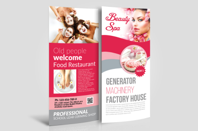 Beauty Spa Rack Card Template