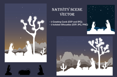 Nativity Scene Vector