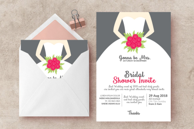 Bridal Shower Invitation Flyers