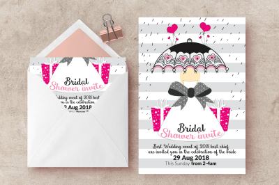 Bridal Shower Invitation Flyer Template