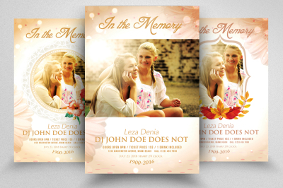 Memorial Flyer Template