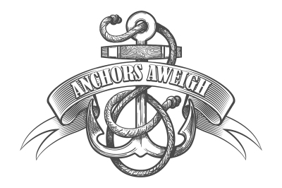 Anchor Aweigh Tattoo Emblem