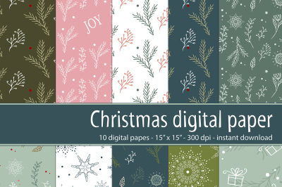 Christmas digital paper