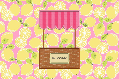 Summer Lemonade Stand | Applique Embroidery