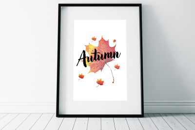  Typography Autumn Flyer Template