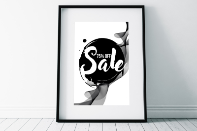 Typography Sale Flyer Template