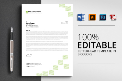 MS Word Format Real Estate Letterhead