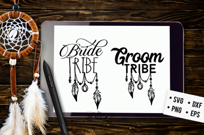 Bride tribe SVG  Groom tribe SVG