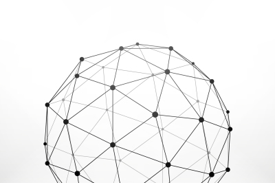 Wireframe globe sphere, connectivity, network tech connection vector c