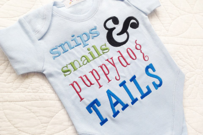 Baby Boys Snips & Snails | Embroidery