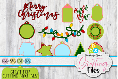 Christmas Wish &amp; Tags SVG, PNG, DXF and EPS