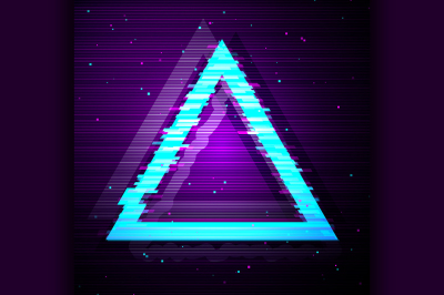 Glitched Triangle Design