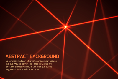 Abstract vector technology background with security red laser beams