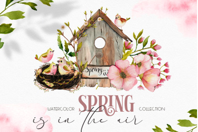 Spring watercolor collection