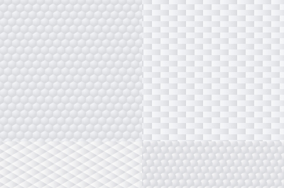 Trendy modern techno white geometric vector textures, origami backgrou