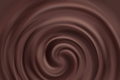 Liquid chocolate swirl vector background