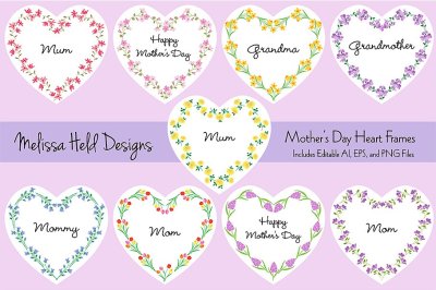 Mother's Day Heart Frames