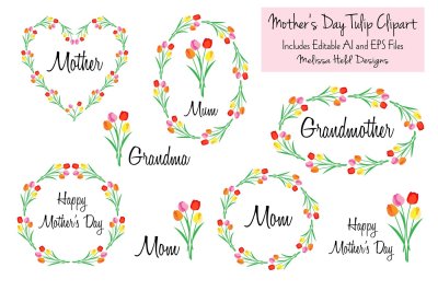 Mother's Day Tulip Clipart