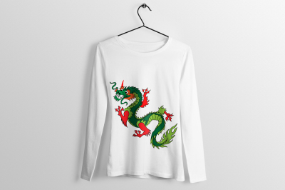 Dragon T-Shirt Design Illustration