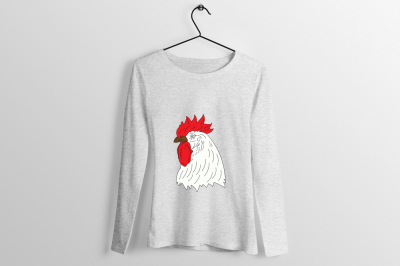 Rooster T-Shirt Design Illustration