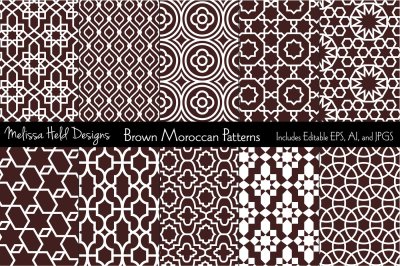 Brown Moroccan Patterns