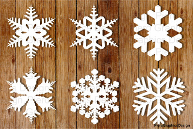Snowflakes 3 SVG files