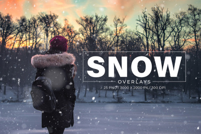 25 Snow Photoshop Overlays