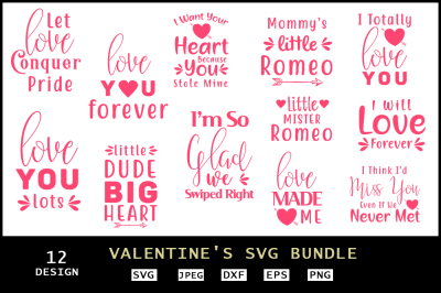 Valentine&#039;s Day SVG Bundle