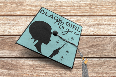 Black Girl Magic Graduation Cap Decoration | SVG | PNG | DXF