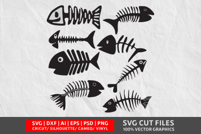 Download Free Download Fish Bone Svg Cut File Free PSD Mockup Template