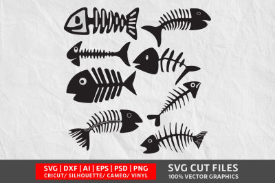 Download Download Fish Bone Svg Cut File Free