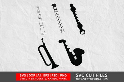 Download Svg Generator Free Download Flute Instrument Svg Cut File Free