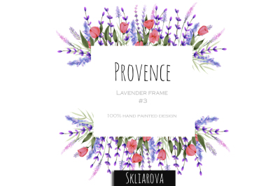 Provence. Lavender frame #3