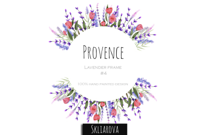 Provence. Lavender frame #4