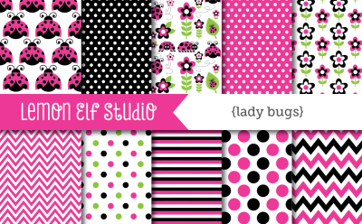 Lady Bugs-Digital Paper (LES.DP09B)