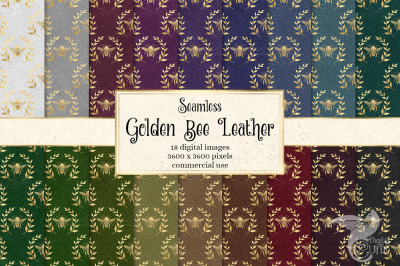 Golden Bee Leather Digital Paper