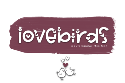 Lovebirds - A Cute Handwritten Font