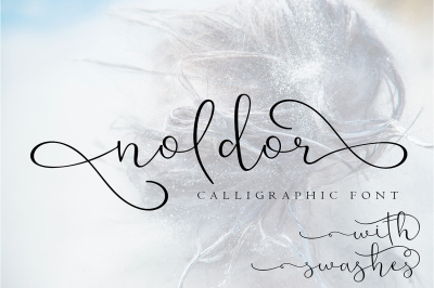 Noldor - calligraphy font with swashes