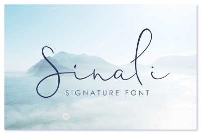 Sinali - signature font