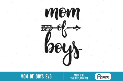 Mom of Boys svg, Mom svg, Mother's Day svg, svg files for cricut, svg 