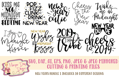 New Years SVG Bundle 1