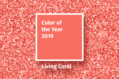 Living Coral 2019 Vector Pack for Social Media Presentations