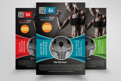 Body Fitness Gym Flyer Template