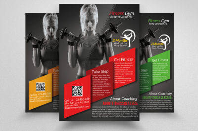 Body Fitness Gym Flyer Template