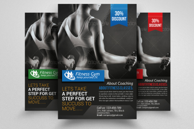 Body Fitness Club Flyer Template