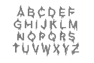 Vertical Logotype Font