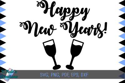 Download Happy New Years - SVG, PNG, PDF, EPS, DXF, PSD Free - New +72006 Free Design SVG Cut Files