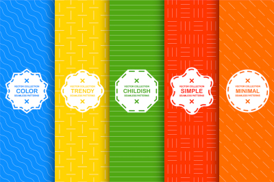 Bright seamless geometric patterns