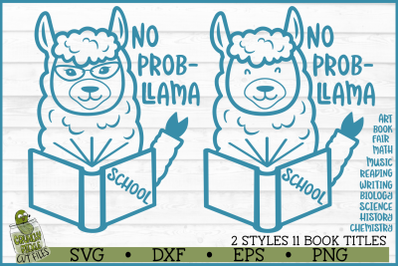 School Llama No Prob-llama SVG