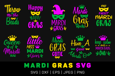 Mardi Gras SVG Cut File